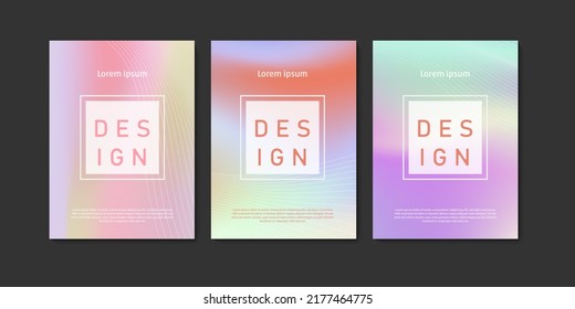 Resumen de la colección de banner de malla de gradiente. fondo de degradado para la decoración de paredes y las impresiones.