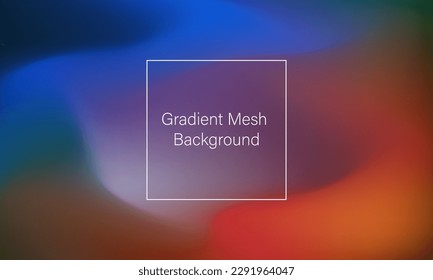 abstract gradient mesh fluid liquid blur background with pastel, orange, red, blue, green, white, purple, red color