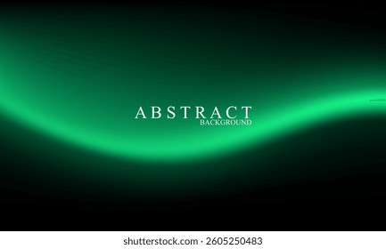 abstract gradient mesh green and black background. Vector Illustration with place for your text