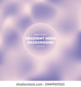 Abstract Gradient Mesh Multi Color Background or Backdrop Design in Purple, White Color. With Editable Vector File