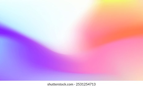 ABSTRAKTER FARBVERLAUF MESH ORANGE VIOLETT BLAUER HINTERGRUND GLATT FLÜSSIG BUNT UNSCHARFES DESIGN VEKTORVORLAGE GUT FÜR MODERNE WEBSITE, TAPETE, DECKELDESIGN 