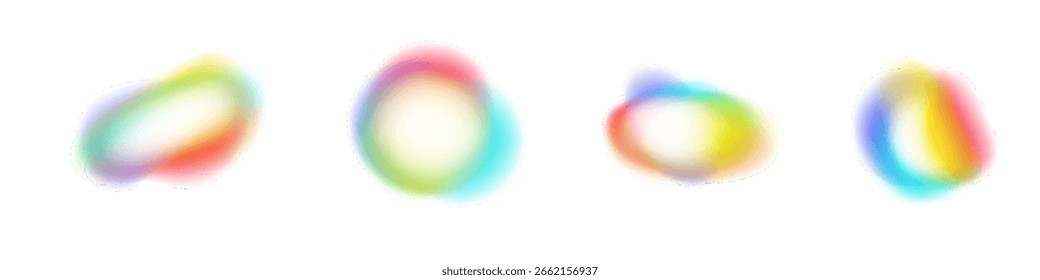 Fondo Abstractas de PNG de malla degradada con desenfoque holográfico e Colores líquidos iridiscentes.