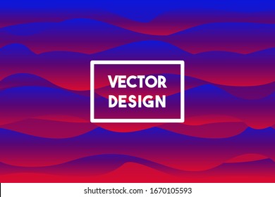 Abstract gradient minimal background vector template with red, blue colors