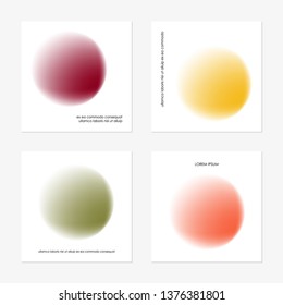 Abstract gradient in minimalism style in red, green,yellow. Vector template.