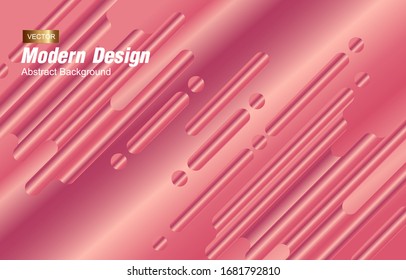 Abstract gradient modern geometric background. Minimal abstract cover design. Creative colorful wallpaper. Dynamic shapes composition. Trendy poster, website, cover, Vector illustration.