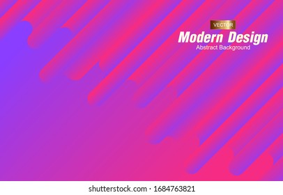 Abstract gradient modern geometric background. Minimal abstract cover design. Creative colorful wallpaper. Dynamic shapes composition. Trendy poster, website, cover, Vector illustration.