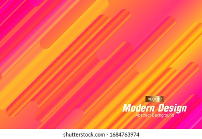 Fondo geométrico moderno de gradiente abstracto. Diseño abstracto mínimo de la tapa. Papel pintado de color creativo. Composición dinámica de formas. Afiche de moda, página web, portada, ilustración vectorial.