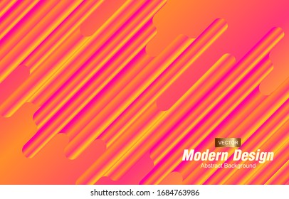Abstract gradient modern geometric background. Minimal abstract cover design. Creative colorful wallpaper. Dynamic shapes composition. Trendy poster, website, cover, Vector illustration.