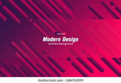Abstract gradient modern geometric background. Minimal abstract cover design. Creative colorful wallpaper. Dynamic shapes composition. Trendy poster, website, cover, Vector illustration.
