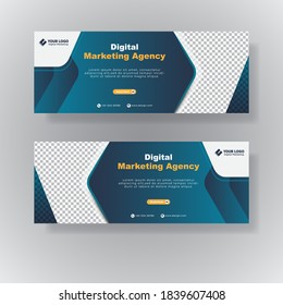 Abstract gradient modern geometric banner template design.Suitable for advertising and promotion in social media post, blog, web, cover, header,business marketing.Vector Illustration.