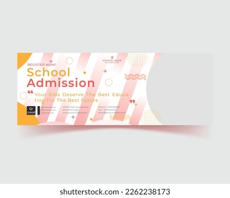 Abstract gradient modern geometric banner template design in yellow color