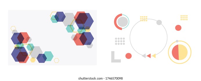 Abstract gradient modern geometric flyer and poster design template background. Use for brochure, book cover, report, corporate, annual, business, magazine, banner. Minimalistic background design.