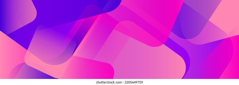Abstract gradient modern hipster graphic futuristic background. Pink banner with stripes. Abstract vector background design texture, bright poster, purple and pink banner template Vector illustration.