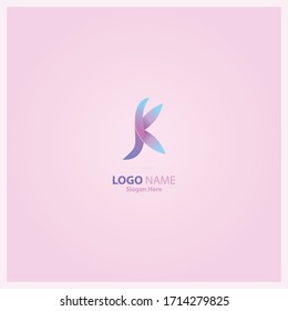 Diseño de logotipo moderno de degradado abstracto