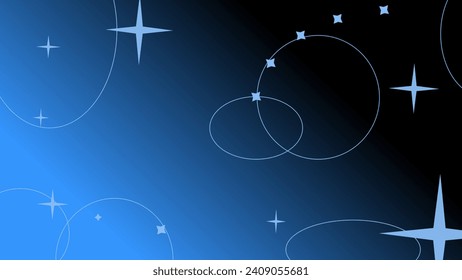 Abstract gradient modern style with hologram, blue and black gradient design, Landing page blurred cover, brutalism inspired.