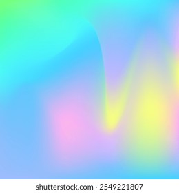 Abstract Gradient. Neon Glitter. Shiny Foil. Hologram Texture. Soft Gasoline Backdrop. Holographic Background. Psychedelic Blur Texture. Rainbow Light. Blue Abstract Gradient