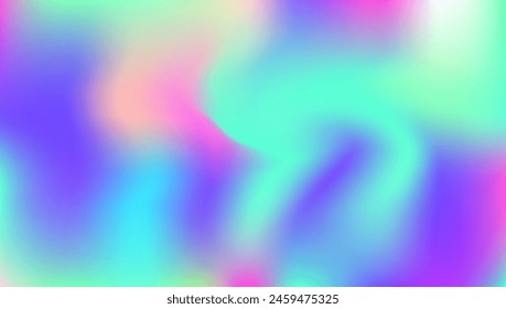 Abstract Gradient. Neon Pattern. Pearlescent Background. Pink Shiny Texture. Soft Creative Brochure. Minimal Cover. Hipster Foil. Iridescent Background. Violet Abstract Gradient