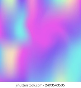 Abstract Gradient. Neon Surface. Iridescent Texture. Pearlescent Background. Minimal Fluid. Blur Holography Illustration. Violet Retro Background. Girlie Light. Pink Abstract Gradient