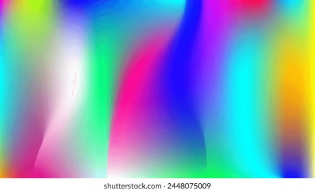 Degradado Abstractas. Vector de neón. Fondo perlado. Fondo holográfico. Folleto de Espectro borroso. Luz pastel. Cubierta del arco iris. Textura Pop rosa. Degradado Abstractas violeta