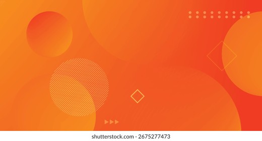 Abstract gradient orange Background Gradient Circle. gradient concepts with circle shape. Dynamic shapes composition. background with circles. 