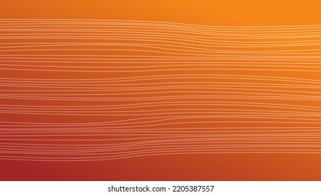 Abstract gradient orange background with curvy line