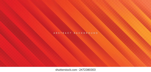 Abstract gradient orange background with diagonal lines and halftones.