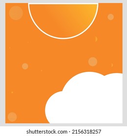 Resumen Diseño de fondo de color degradado naranja con pasos editables