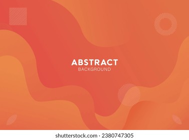 Abstract gradient orange geometric background. Vector illustration	
