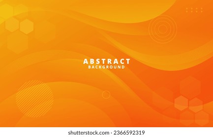 Abstract Gradient  orange  liquid background. Modern  background design. Dynamic Waves. Fluid shapes composition.  Fit for website, banners, brochure, posters