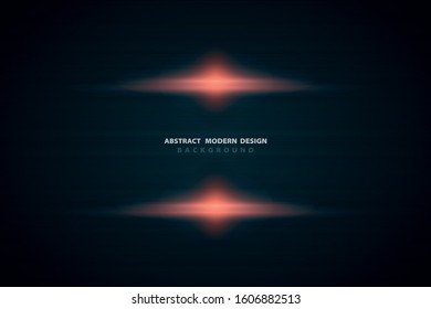 Abstract gradient orange luxury light on black template design background. Use for poster, ad, template design, artwork. illustration vector eps10