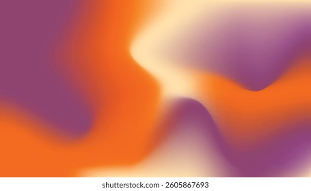 Abstract gradient of orange and purple with soft flowing texture