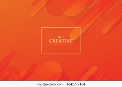 Abstract gradient orange and red color motion element fluid movement landing page background. Use for ad, poster, artwork, template design, print. illustration vector eps10