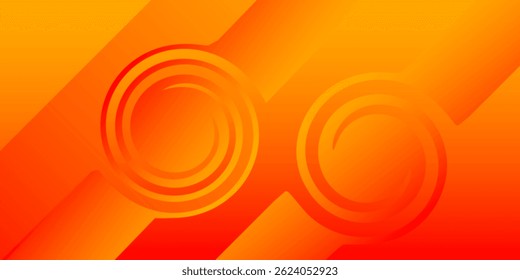 Abstract gradient orange with stripe background vector