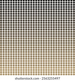 Abstract Gradient Oval Pattern: Brown and Black Circles on White Background