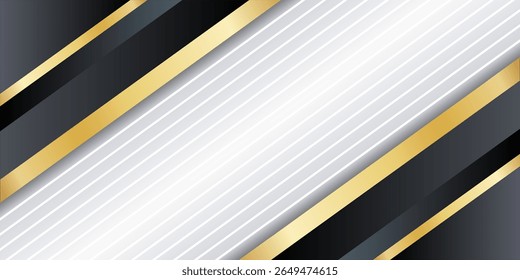 fundo de corte em papel com gradiente abstrato (preto-dourado-cinza)