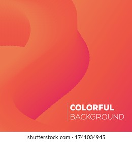 Abstract gradient papercut shape background