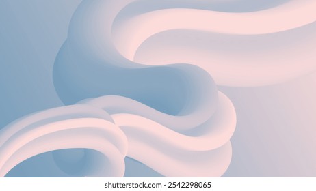 Diseño de Vector de fondo de onda fluida pastel de gradiente abstracto
