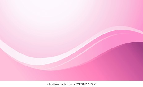 Abstract gradient pastel pink background with wave