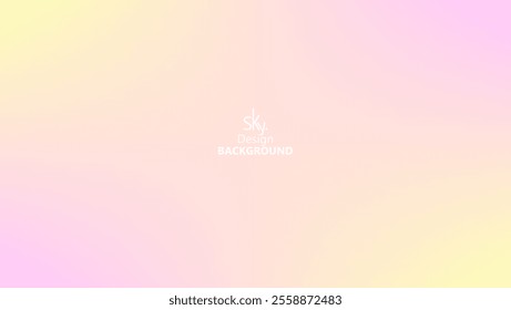 Abstract gradient pastel rainbow color,melon,deep champagne,very pale yellow,tea green,waterspout,baby blue eyes,vodka,brilliant lavender.Sky background, vector illustration.