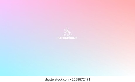 Abstract gradient pastel rainbow color,melon,deep champagne,very pale yellow,tea green,waterspout,baby blue eyes,vodka,brilliant lavender.Sky background, vector illustration.