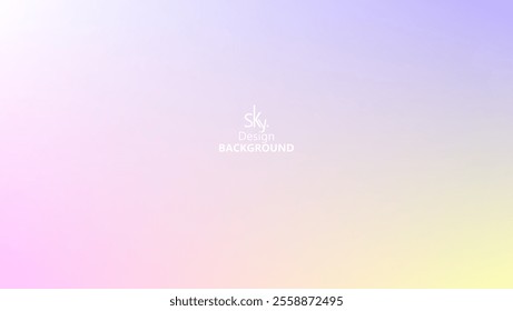 Abstract gradient pastel rainbow color,melon,deep champagne,very pale yellow,tea green,waterspout,baby blue eyes,vodka,brilliant lavender.Sky background, vector illustration.