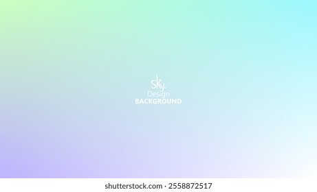 Abstract gradient pastel rainbow color,melon,deep champagne,very pale yellow,tea green,waterspout,baby blue eyes,vodka,brilliant lavender.Sky background, vector illustration.