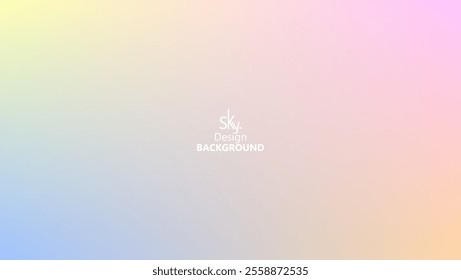 Abstract gradient pastel rainbow color,melon,deep champagne,very pale yellow,tea green,waterspout,baby blue eyes,vodka,brilliant lavender.Sky background, vector illustration.