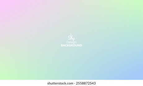 Abstract gradient pastel rainbow color,melon,deep champagne,very pale yellow,tea green,waterspout,baby blue eyes,vodka,brilliant lavender.Sky background, vector illustration.