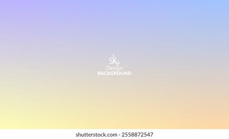 Abstract gradient pastel rainbow color,melon,deep champagne,very pale yellow,tea green,waterspout,baby blue eyes,vodka,brilliant lavender.Sky background, vector illustration.