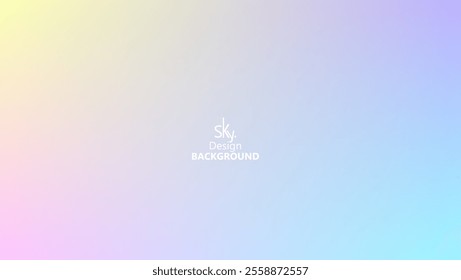 Abstract gradient pastel rainbow color,melon,deep champagne,very pale yellow,tea green,waterspout,baby blue eyes,vodka,brilliant lavender.Sky background, vector illustration.