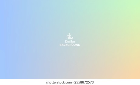 Abstract gradient pastel rainbow color,melon,deep champagne,very pale yellow,tea green,waterspout,baby blue eyes,vodka,brilliant lavender.Sky background, vector illustration.