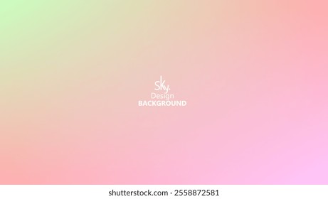 Abstract gradient pastel rainbow color,melon,deep champagne,very pale yellow,tea green,waterspout,baby blue eyes,vodka,brilliant lavender.Sky background, vector illustration.