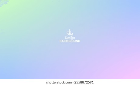 Abstract gradient pastel rainbow color,melon,deep champagne,very pale yellow,tea green,waterspout,baby blue eyes,vodka,brilliant lavender.Sky background, vector illustration.