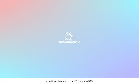 Abstract gradient pastel rainbow color,melon,deep champagne,very pale yellow,tea green,waterspout,baby blue eyes,vodka,brilliant lavender.Sky background, vector illustration.